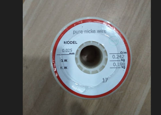Καλή τιμή 0.025mm Νικέλιο 200 σύρμα με 99.2% περιεκτικότητα σε νικέλιο για βιομηχανικές εφαρμογές σε απευθείας σύνδεση